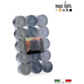 MAGIC LIGHTS - Pack 30 unid. velas con aroma sándalo 3,7cm