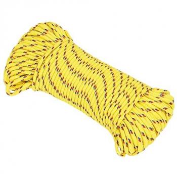 Cuerda de barco polipropileno amarilla 4 mm 100 m resistente a los rayos UV