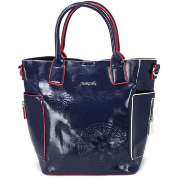 Desigual Pop Vinil Shibuya Hand Bag Navy