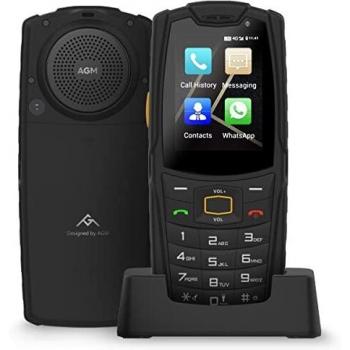 Teléfono móvil resistente para exteriores sin contrato, AGM M7 4G LTE Dual SIM, altavoz para personas mayores, IP68, resistente al agua, a prueba de polvo, pantalla táctil de 2,4 pulgadas, 1 GB + 8 GB