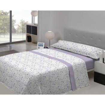COLVIHOME Juego de sábanas Wanda - Sábanas de 4 Piezas con Tejido 50% Poliéster y 50% Algodón para un Confort Total