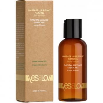 Lubrificante Natural para Masajes de Flor de Azahar YESforLOV 100 ml