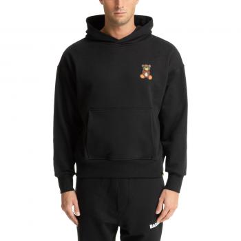 Barrow Men's Black Plain Logo Pocket Hoodie, Size M
