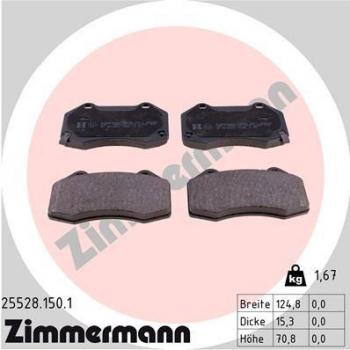 Pastillas de freno ZIMMERMANN 25528.150.1