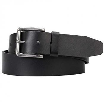 Cinturón de Cuero para Hombre BOSS Joris con Hebilla Grabada - Negro - Talla 100 cm