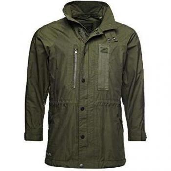 Superdry Hombre Cazadora Militar Utility Verde Aceituna Utility XXXL