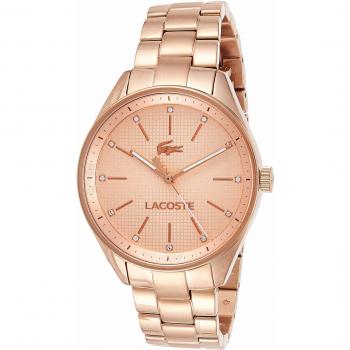 Lacoste Womens Quartz Watch, Analogue Classic Display and Gold Plated Strap 2000899
