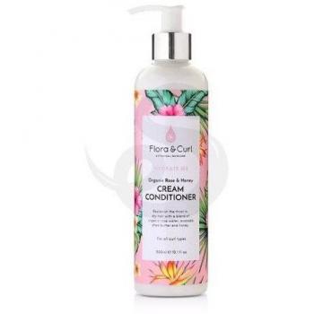 Flora & Curl Hydrate Me Organic Rose & Honey Cream Conditioner 300ml