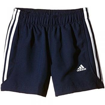 adidas Shorts Essentials 3-Stripes Closed Hem - Pantalones cortos de tenis para niño, color azul marino / blanco, talla 164 cm