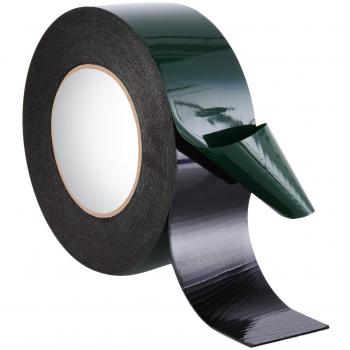 10 m (50 mm) Cinta de Espuma de Doble Cara Cinta de Esponja Cinta Adhesiva Impermeable de Montaje Grado de Automotor Placa de Número Decoración de Coches, Negro