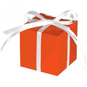 Amscan Cajas de Papel de Caramelos, Naranja