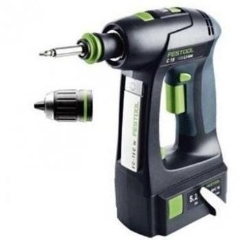 Festool Taladro atornillador inalámbrico C 18 Li 5,2 Plus.