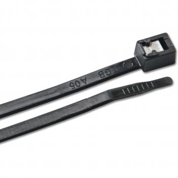 Ancor 199265 11 Inch UV Black Self Cutting Cable Zip Ties - 500 Pack