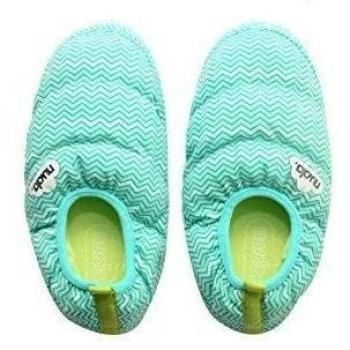 Zapatillas de casa Nuvola ZickZack, color verde, talla 42-43