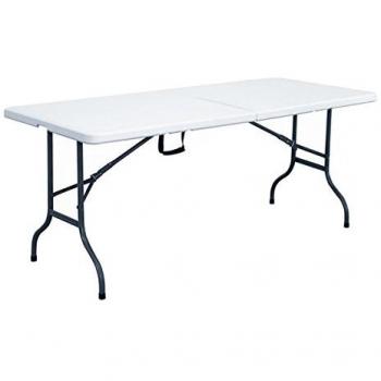 Mesa Plegable Rectangular 180 cm para 8 Personas en PEHD - Portátil y Práctica