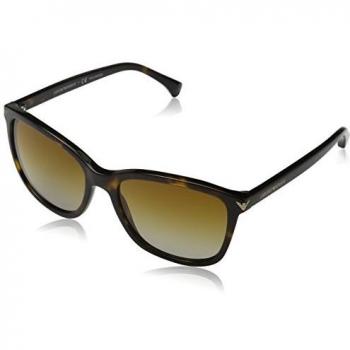 EMPORIO ARMANI Women's 50178g Sunglasses, Black/Gradient, 56