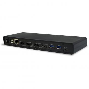 VisionTek VT4000 Universal Dual 4K Laptop Monitor Docking Station, Dual UHD Video, HDMI, DisplayPort, USB 3.0, USB-C, RJ45 Ports, for Mac & Windows