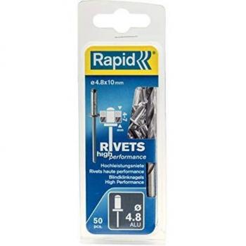 Rapid Rivets High Performance Including Drill Piece, 4.8 x 10 mm, 5000387 - 50 Pieces