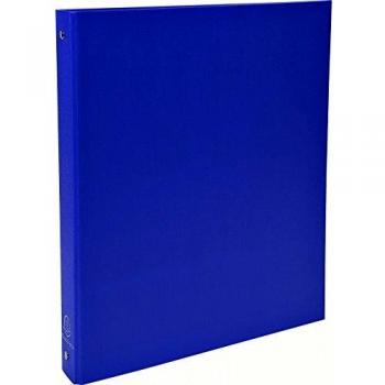 Classeur 4 anneaux 30mm, rembordés polypro garde papier, coloris bleu - Lot de 20
