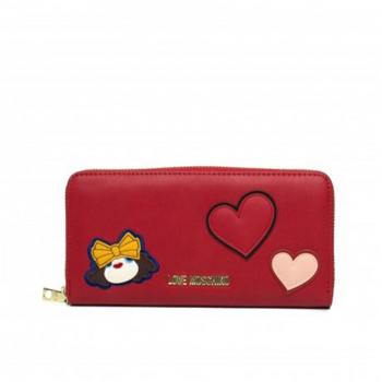 Love Moschino Girls & Heart wallet red