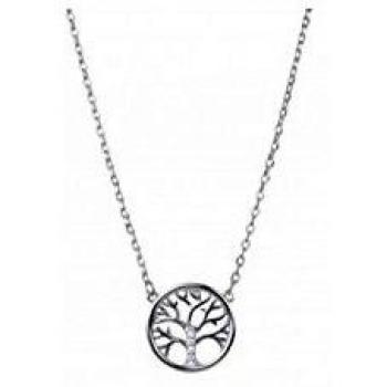 LUXENTER Colgante Árbol de la Vida en Plata y circonita NH0320000