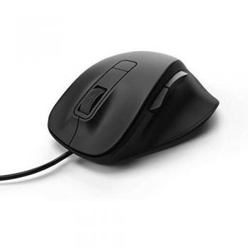 Ratón óptico Hama MC-500, 6 botones, USB tipo A, cableado, negro, 1200 DPI