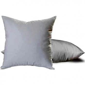 Cojines Sofa 60x60 Almohadones 2 Unidades Decorativos Relleno del Cojín Cuadrado Hipoalergénico Antiácaros y Suave para Hogar con Funda de Almohada en Cotton y Polyest. Blanco Extraíble y Lavable