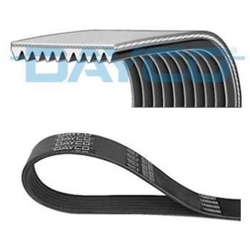 Correa acanalada en V DAYCO 10PK1494HD - Correa de transmisión, longitud 1494 mm, perfil de 10 canales, alta resistencia y durabilidad