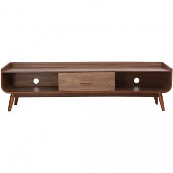 Mueble TV vintage madera nogal 180 cm HALLEN