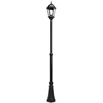 Farola Aluminio modelo Regulus Negro Regulable En Altura Ip44 Fabrilamp