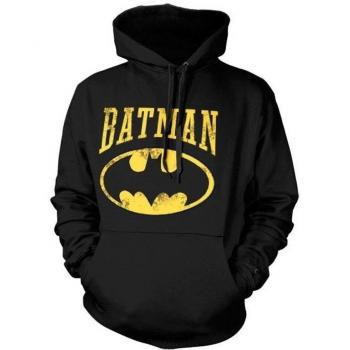 Batman Kapuzenpullover Sudadera con Capucha, Schwarz, XXL para Hombre