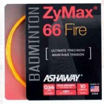 ASHAWAY ZyMax 66 conjuntos de Fire – Cuerda de bádminton, 3 x 10 m