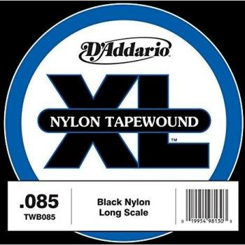 D'Addario TWB085S Nylon Tape Wound Bass Guitar Single String.085