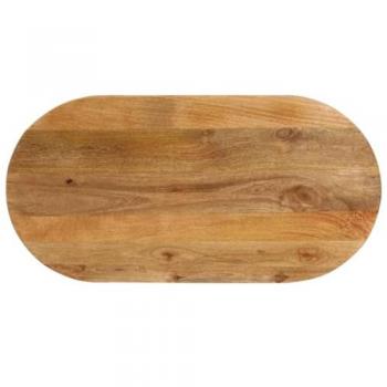 vidaXL Oval Solid Wood Mango Table Top 80x40x2.5 cm