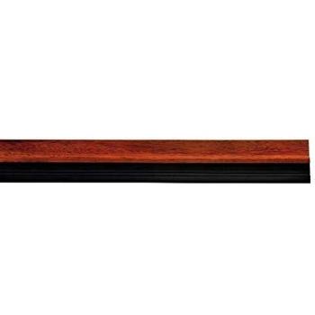 WOLFPACK LINEA PROFESIONAL 5190345 Burlete Puerta PVC Sapelli con Goma 1 Metro, Marrón