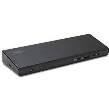 Kensington SD4750P Replicador de Puertos USB-C, USB 3.0 Doble 4K, Adaptador de 135 W, DP-HDMI-Windows/Mac/Chrome