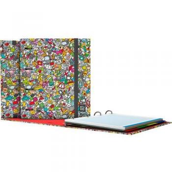 Carpebook GP A4 Bits and Bobs Icons 4 Anillas 35mm - Carpeta Ringbook A4 20,2x30,6x10cm (88102679)