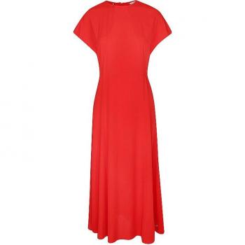 Vestido Maxi Tommy Hilfiger Rojo Relaxed Fit Talla 36