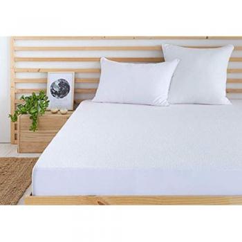 Protector de Colchón Ajustable de Rizo Impermeable y Transpirable 150 x 190/200 cm Biorgánico