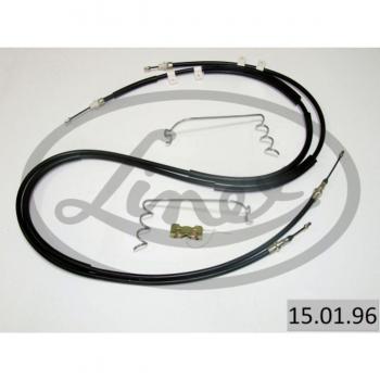 Cable de freno de estacionamiento y freno de servicio LINEX 15.01.96, incluye características como alta resistencia, fácil instalación, compatible con múltiples modelos de vehículos y fabricado con materiales duraderos para un rendimiento óptimo