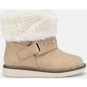 Botas de bebé niña Mayoral Taupe con forro de pelo