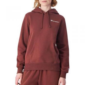 Sudadera Champion Hooded Sweatshirt Hombre HCH, Sudaderas marca Champion modelo 117530-Ms524 para mujer en color marrón, Sudadera con capucha Champion Small Logo Slim Fit para mujer