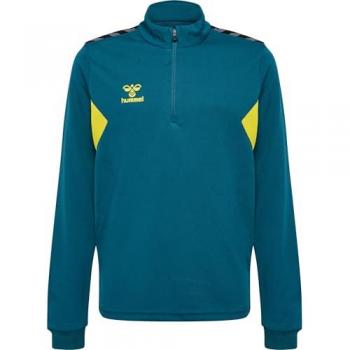 Sudadera Hummel Authentic con media cremallera para niños, color azul, 10 años
