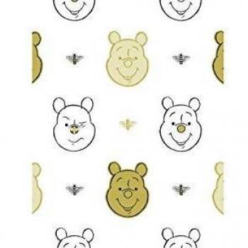 Papel Pintado Infantil Winnie Pooh Multicolor con Diseño de Abejas y Acabado en Vinilo