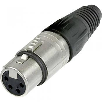 Neutrik NC4FX 4-Pin Female XLR Connector with Metal Housing and Silver Contacts