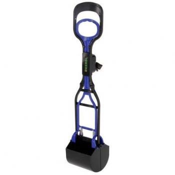 Recogedor de Excrementos para Mascotas Maxi Clean Up 71x13x14 cm Azul y Negro