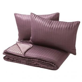 IKEA KARIT – Colcha y 2 fundas de cojín, lila – 260 x 280/40 x 65 cm