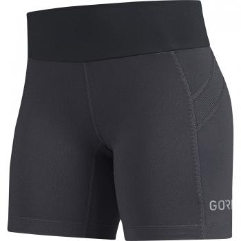 Gore Wear, Mujer, Mallas Cortas traspirables para Correr, Gore R5 Women Short Tights, Talla: 36, Color: Gris Oscuro/Negro, 100008