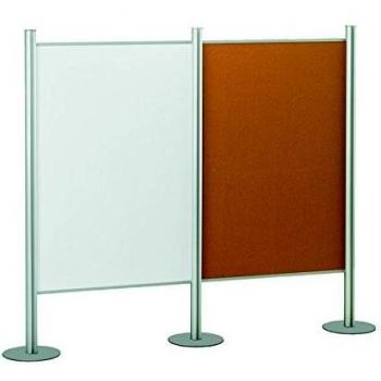 Faibo 480014 - Tablero de corcho con marco de aluminio, 100 x 150 cm