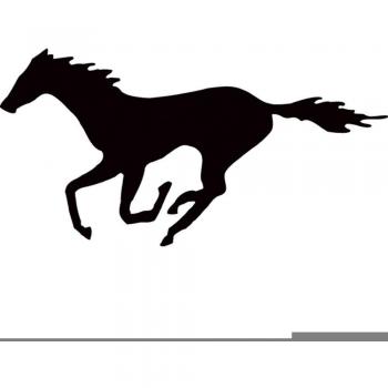 Avisa Pegatina Galloping Horse - Negro - 22x10.5cm